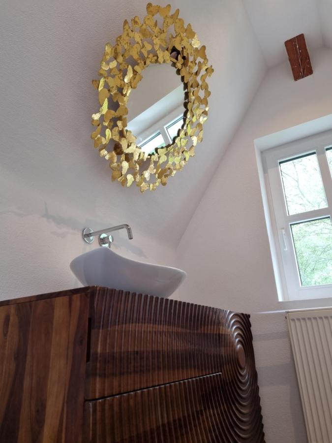 5 Sterne Bahnhoftraum, Appartement "Waldliebe" 133Qm, Grosse Terrasse 70Qm, Qr Code Scannen Fuer Virtuellen Rundgang, Premium Ausstattung Braunfels Dış mekan fotoğraf