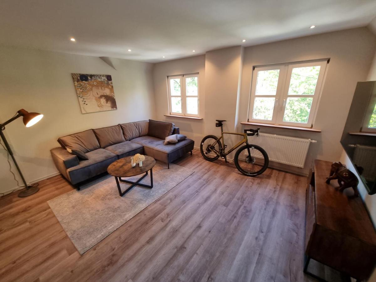 5 Sterne Bahnhoftraum, Appartement "Waldliebe" 133Qm, Grosse Terrasse 70Qm, Qr Code Scannen Fuer Virtuellen Rundgang, Premium Ausstattung Braunfels Dış mekan fotoğraf